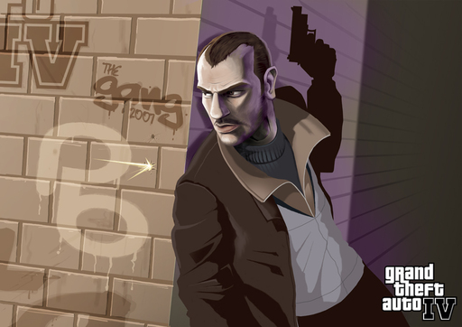 Grand Theft Auto IV - Подборка качественного фанарта по играм серии GTA